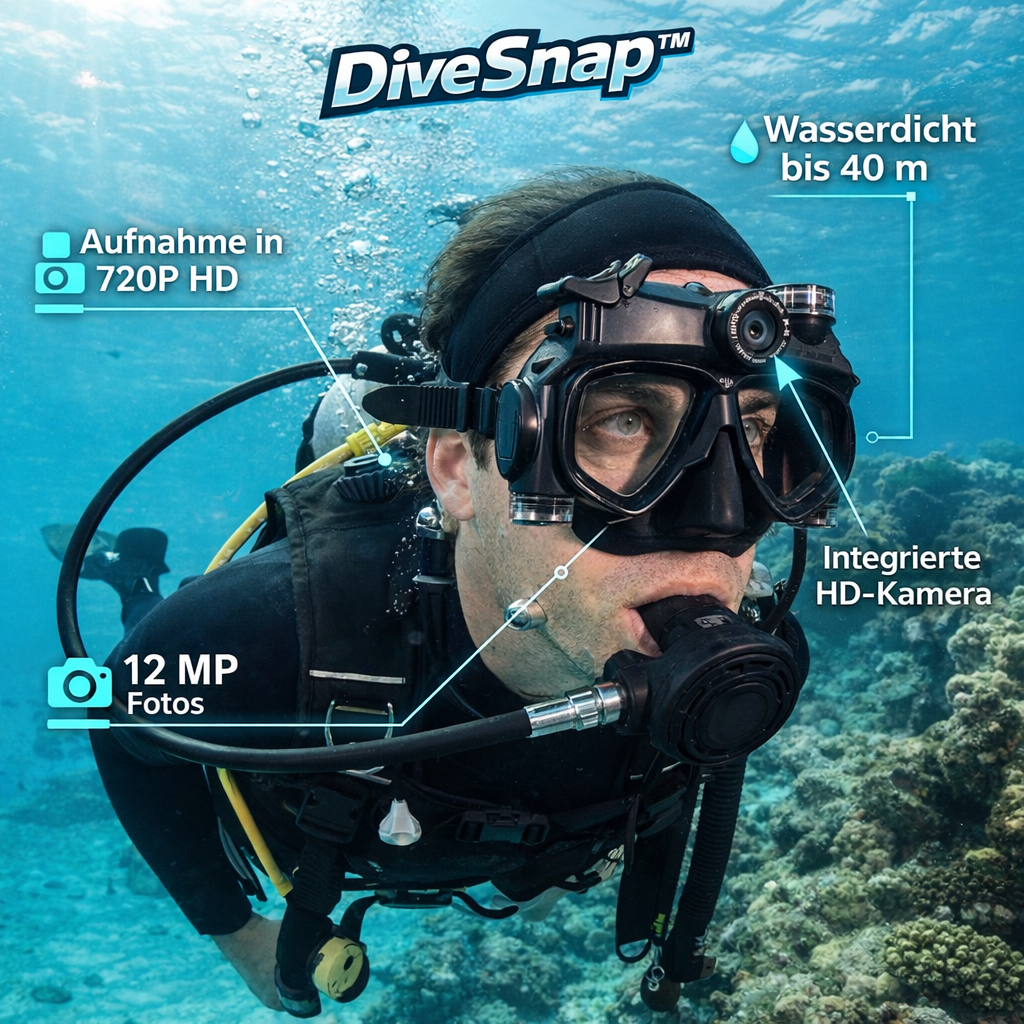 DiveSnap™ ProCam: Die nächste Generation der Tauchermaske